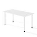 Mesa de estudio rectangular de JGorbe en blanco