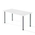 Mesa de estudio rectangular de JGorbe en blanco
