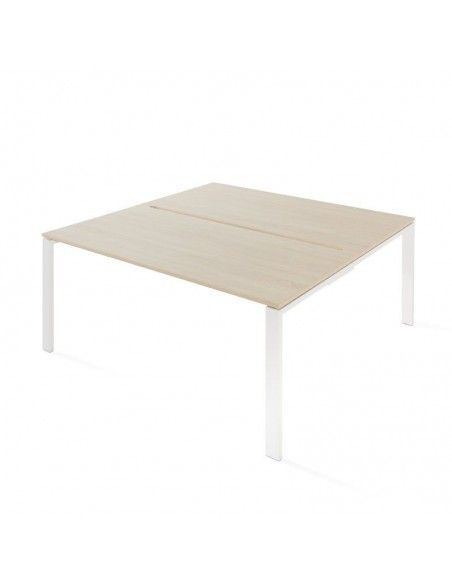 Mesa oficina multipuesto Pórtico de JGorbe en acacia Mesa oficina multipuesto Pórtico de JGorbe en acacia