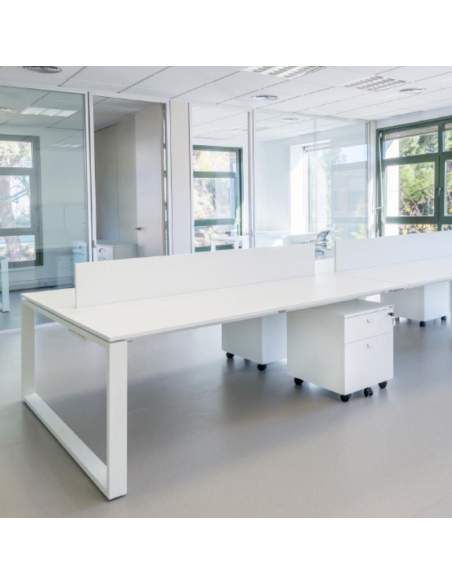 Panel separador para mesa de oficina trabajo en grupo Skala de JGorbe