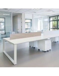 Panel separador para mesa de oficina trabajo en grupo Skala de JGorbe 2