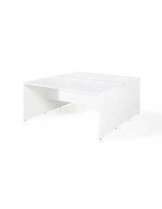 Mesa oficina multipuesto de JGorbe en color olmo claro 2