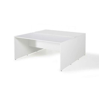 Mesa oficina multipuesto de JGorbe en color gris claro