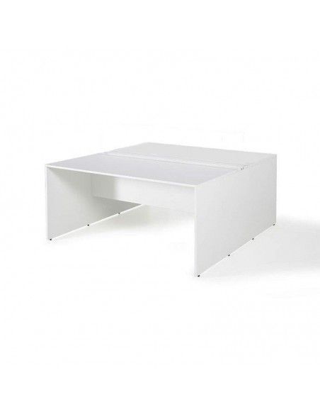 Mesa oficina multipuesto de JGorbe en color gris claro