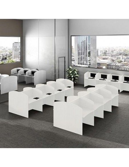 Mesas call center de JGorbe en blanco