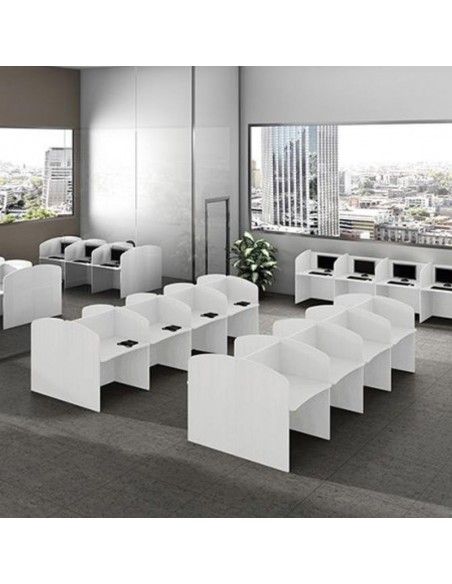 Mesas call center de JGorbe en color blanco Mesas call center de JGorbe en color blanco