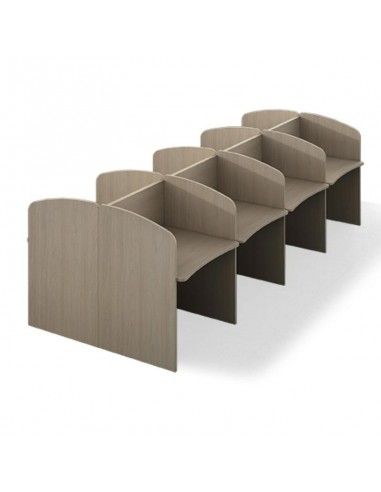 Mesas call center de JGorbe en olmo claro