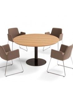  Mesa redonda para recepción de oficina, mesa de cocina
