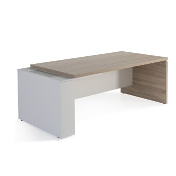 Mesa despacho G3 de JGorbe en olmo y blanco