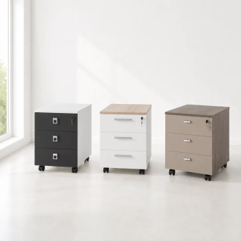 Cajonera oficina 3 cajones serie G3 de jgorbe en blanco