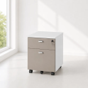 Cajonera oficina archivador serie G3 de jgorbe en blanco y arena