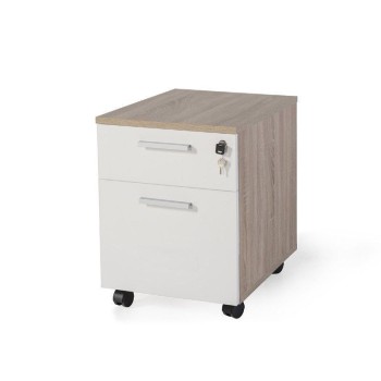Cajonera oficina archivador serie G3 de jgorbe en olmo y blanco