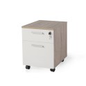 Cajonera oficina archivador serie G3 de jgorbe en olmo y blanco