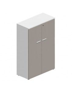 Armario oficina con puertas serie G3 de jgorbe en blanco y arena