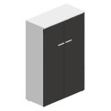 Armario oficina con puertas serie G3 de jgorbe en blanco y negro