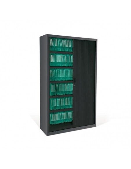 Armario oficina metálico persiana vertical de Gapsa color negro Armario oficina metálico persiana vertical de Gapsa color negro