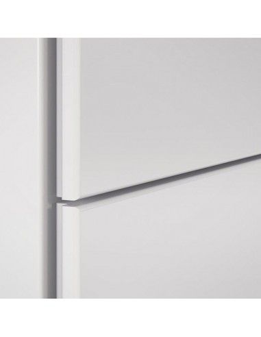 Detalle cajones de la cajonera metálica 3 cajones de Gapsa en blanco