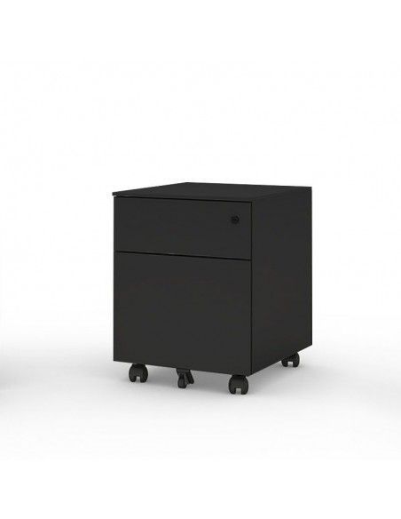 Cajonera archivador 2 cajones de Gapsa en color negro Cajonera archivador 2 cajones de Gapsa en color negro