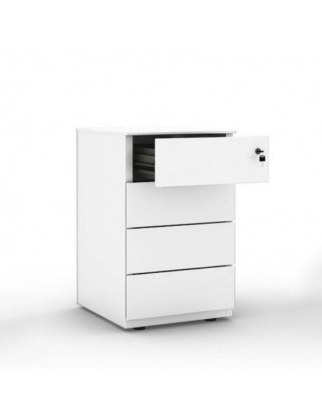 Cajonera escritorio 4 cajones de Gapsa en super blanco Cajonera escritorio 4 cajones de Gapsa en super blanco