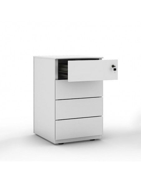Cajonera escritorio 4 cajones de Gapsa en blanco Cajonera escritorio 4 cajones de Gapsa en blanco