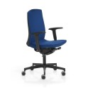 Silla oficina con respaldo alto Flexa de Dileoffice en azul