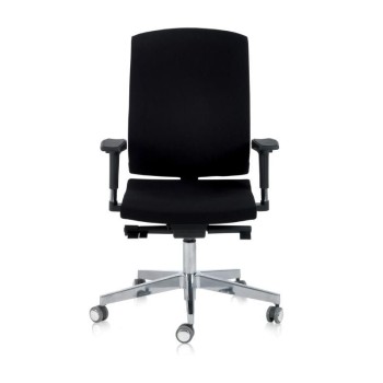 Silla oficina con respaldo alto Flexa de Dileoffice en negro