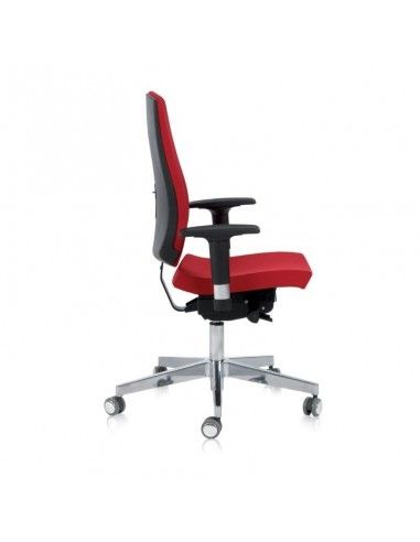 Silla oficina con respaldo alto Flexa de Dileoffice en rojo Silla oficina con respaldo alto Flexa de Dileoffice en rojo