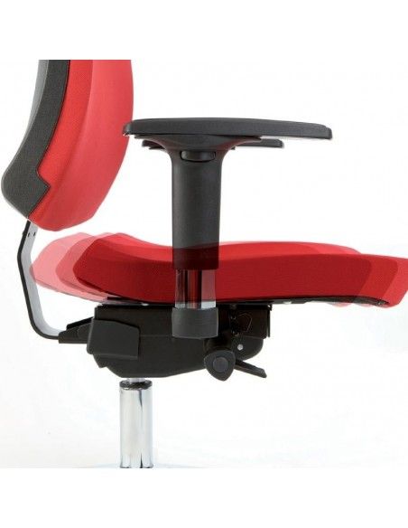 Detalle traslación asiento horizontal silla Flexa de Dileoffice Detalle traslación asiento horizontal silla Flexa de Dileoffice