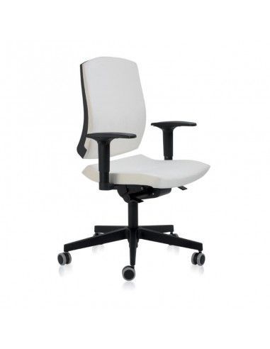 Silla oficina con respaldo alto Flexa de Dileoffice en blanco Silla oficina con respaldo alto Flexa de Dileoffice en blanco