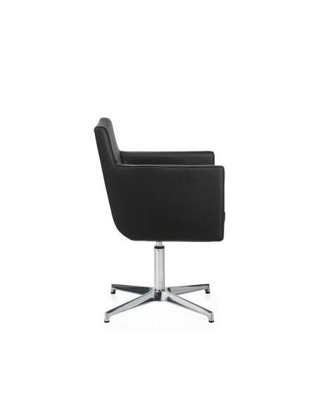 Sillon oficina Brooklyn de Dileoffice en polipiel negra