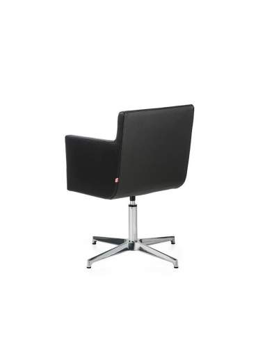 Sillon oficina Brooklyn de Dileoffice en polipiel negra