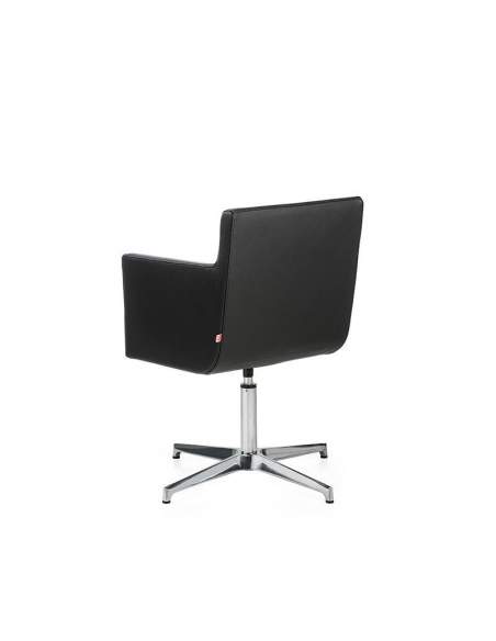 Sillon oficina Brooklyn de Dileoffice en polipiel negra