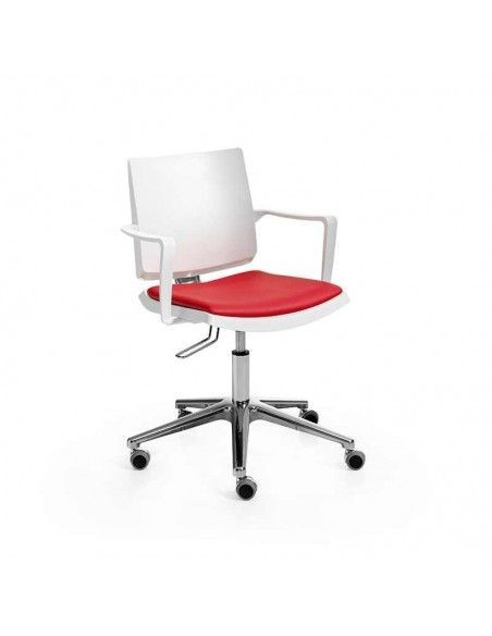 Silla de estudio Atenea de Dileoffice en blanco Silla de estudio Atenea de Dileoffice en blanco