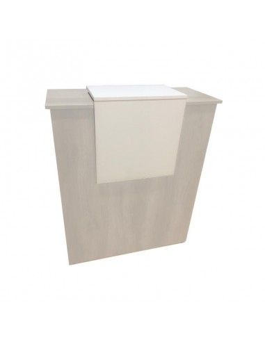 Panel decorativo mostrador recepcion blanco serie Basic de JGorbe Panel decorativo mostrador recepcion blanco serie Basic de JGorbe
