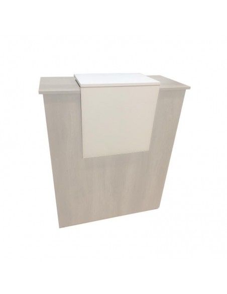 Panel decorativo mostrador recepcion blanco serie Basic de JGorbe Panel decorativo mostrador recepcion blanco serie Basic de JGorbe