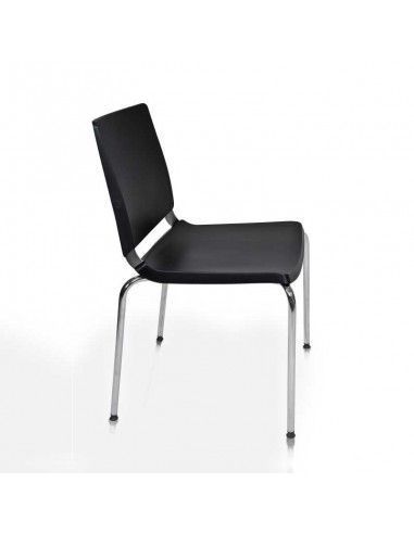 Silla confidente Atenea de Dileoffice en negro Silla confidente Atenea de Dileoffice en negro
