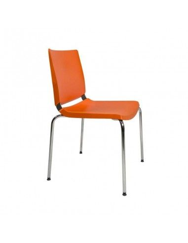 Silla confidente Atenea de Dileoffice en naranja Silla confidente Atenea de Dileoffice en naranja
