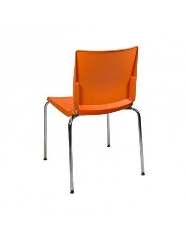 Silla confidente Atenea de Dileoffice en naranja Silla confidente Atenea de Dileoffice en naranja