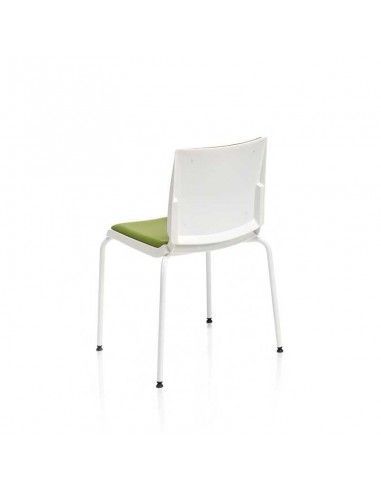 Silla confidente Atenea de Dileoffice en blanco Silla confidente Atenea de Dileoffice en blanco