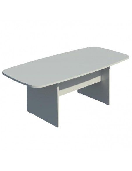Mesa de reuniones rectangular de JGorbe en gris claro Mesa de reuniones rectangular de JGorbe en gris claro