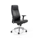 Sillon direccion XL de Dileoffice en piel negra