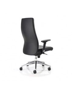 Sillon direccion XL de Dileoffice en piel negra 2