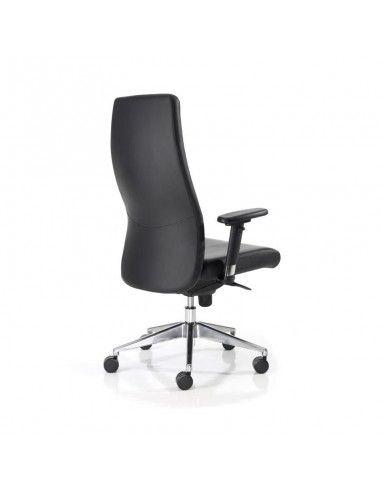 Sillon direccion XL de Dileoffice en piel negra