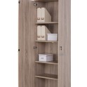 detalle armario oficina con llave alto de madera de JGorbe con cerradura y estantes en color 