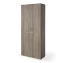 Armario oficina con llave alto de madera de JGorbe con cerradura y estantes en color nebraska