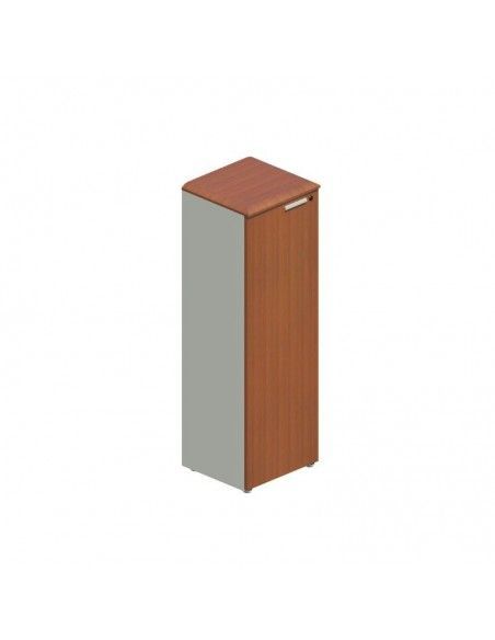 Armario oficina estrecho con puerta de JGorbe en olmo oscuro