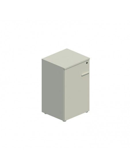 Armario oficina bajo con puerta y cerradura de JGorbe en gris Armario oficina bajo con puerta y cerradura de JGorbe en gris
