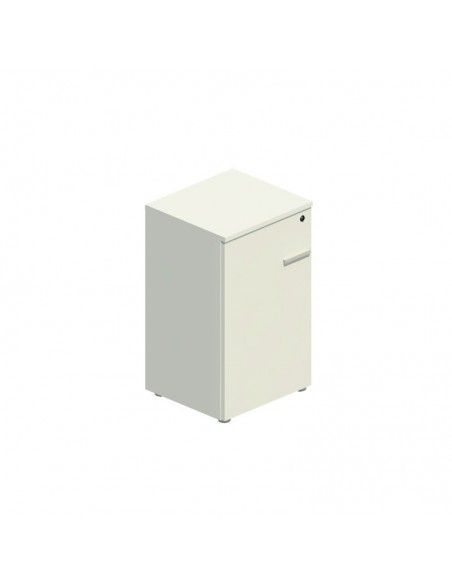 Armario oficina bajo con puerta y cerradura de JGorbe en blanco Armario oficina bajo con puerta y cerradura de JGorbe en blanco