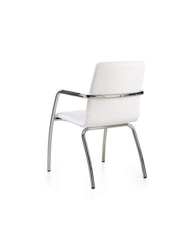 Silla confidente Custom de dileoffice en color blanco Silla confidente Custom de dileoffice en color blanco