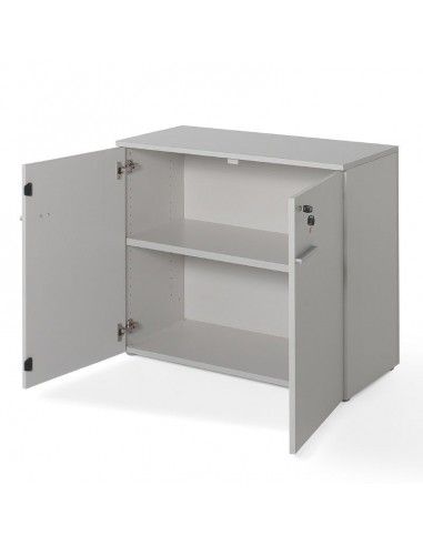 Armario oficina con puertas y cerradura en color gris de JGorbe Armario oficina con puertas y cerradura en color gris de JGorbe